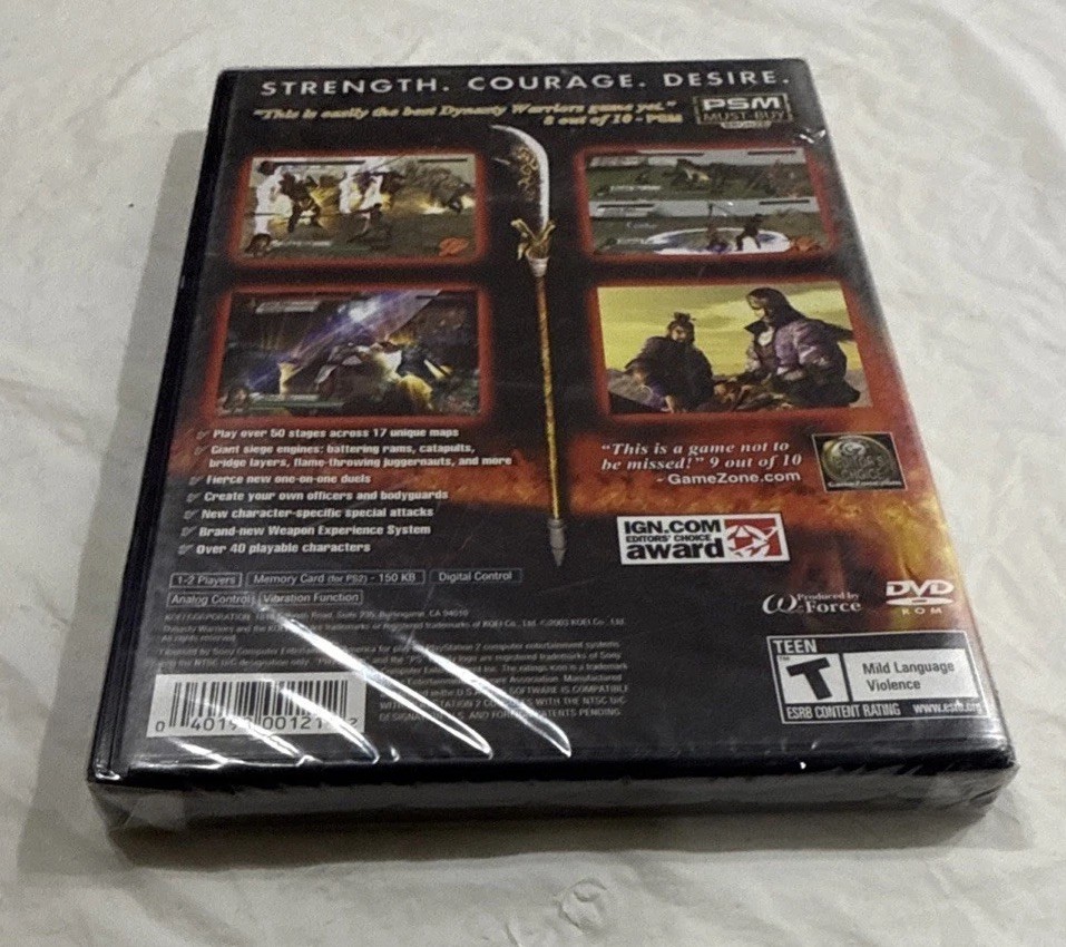 Dynasty Warriors 4 (Playstation 2) Brand New Sealed