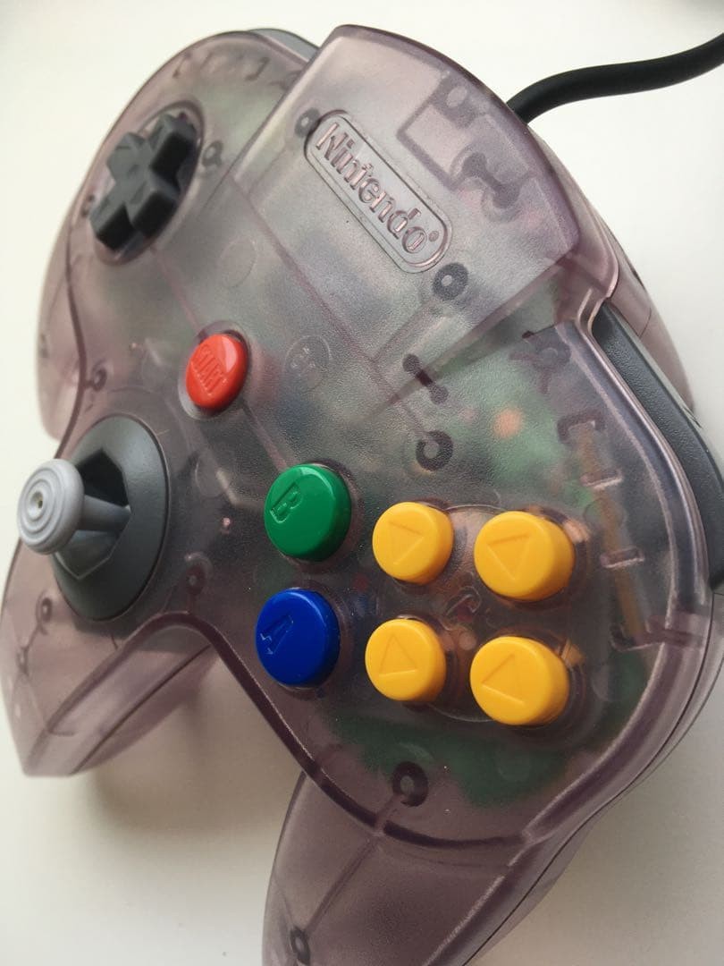 New Unused Very Rare Nintendo 64 Controller Pad Clear Purple NUS-005 Boxed Japan