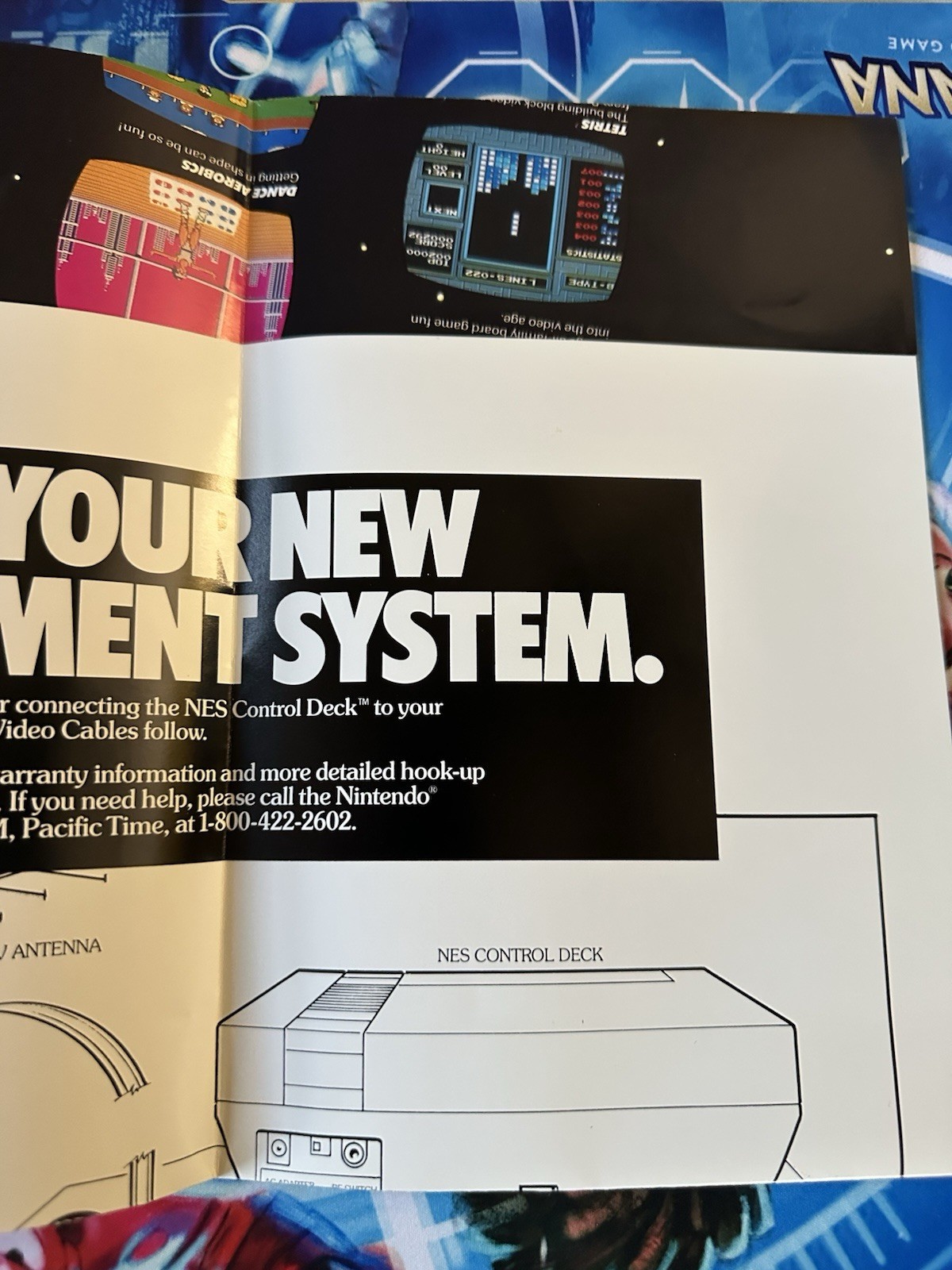 NINTENDO “Now You’re Playing POWER” Game 1990 Promo Fold-Out Insert