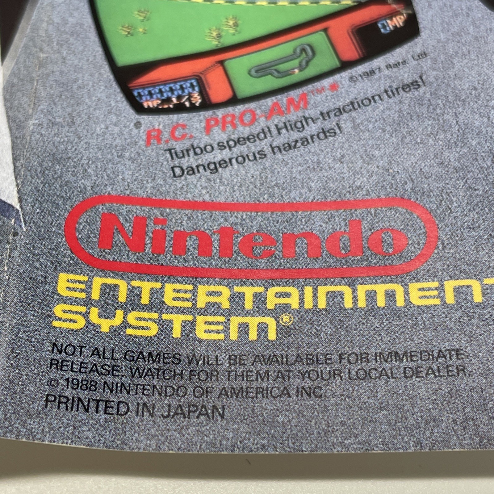 Vintage 1988 Nintendo NES Promotional Poster Fold Out Insert Multiple GamesShown