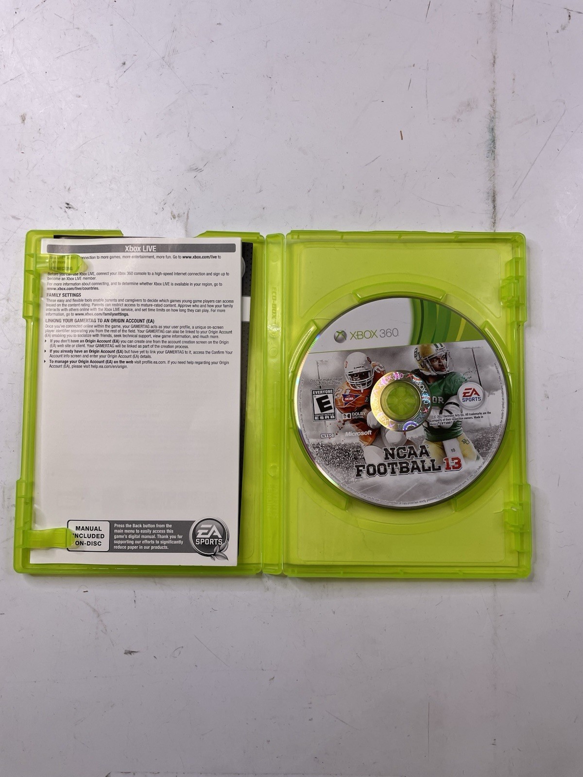 NCAA Football 13 (Xbox 360, 2012) CIB Tested Working