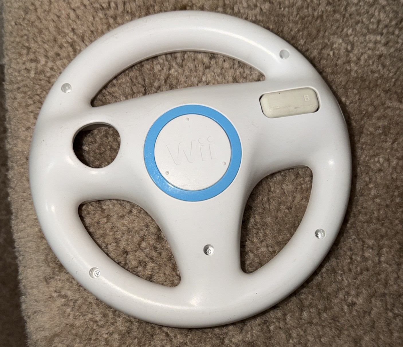 Wii Racing Steering Wheel OEM RVL-024 Official Mario Kart Wheel (Nintendo Wii)