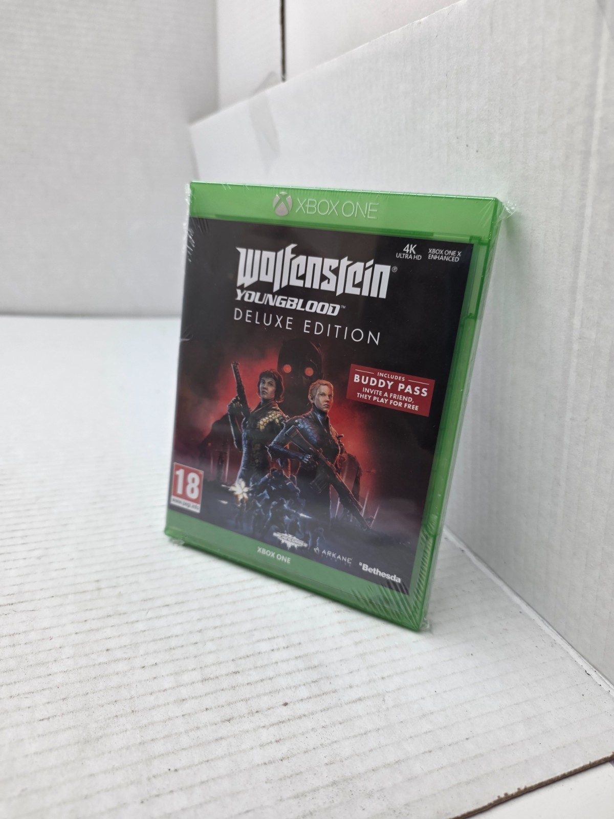 WOLFENSTEIN YoungBlood DELUXE Game for XBOX ONE EU REGION FREE NEVER USED NEW#i5