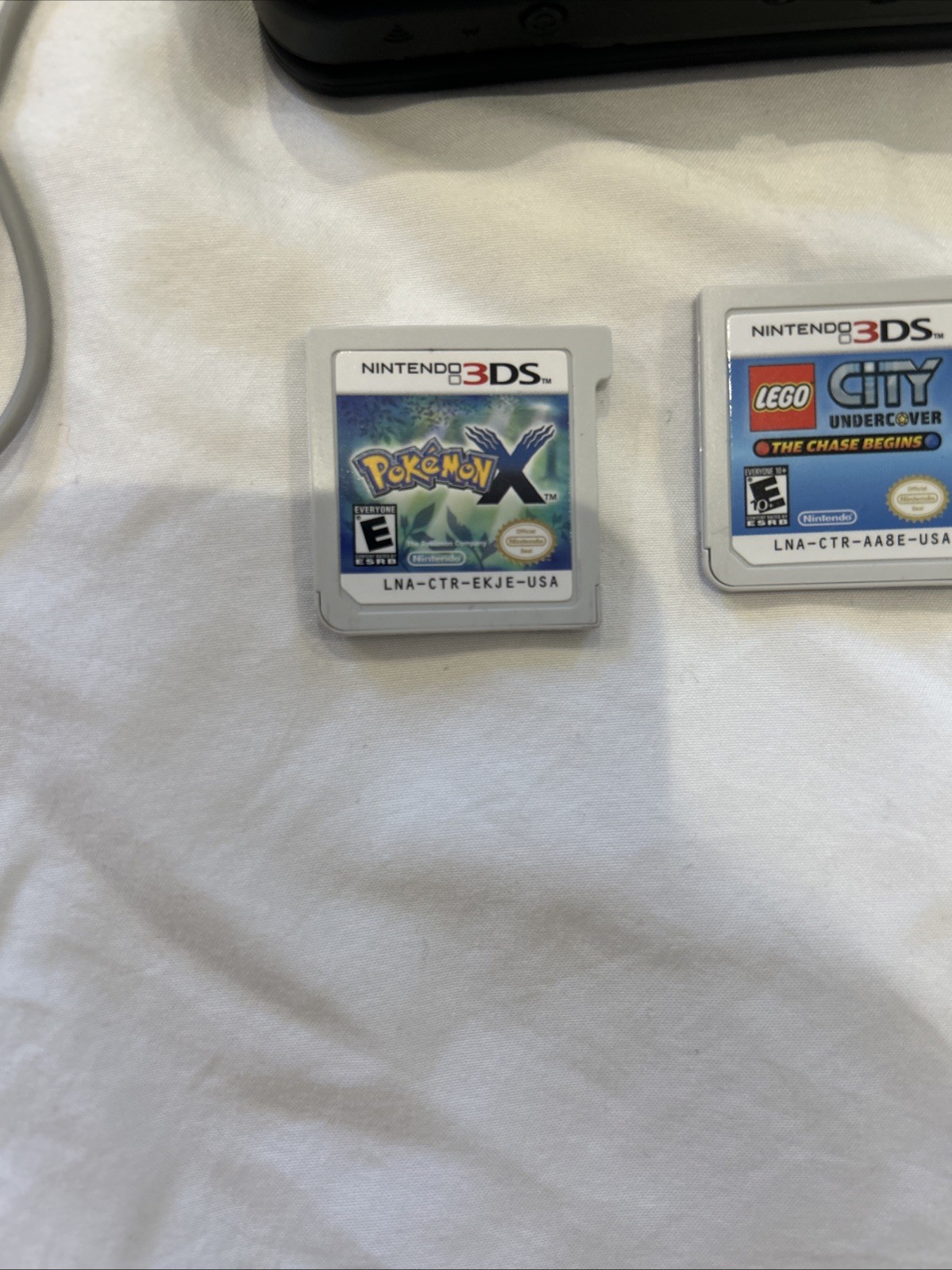 New Nintendo 3DS Mario Edition Bundle Pokemon X Mario Kart 7 OEM Charger Case