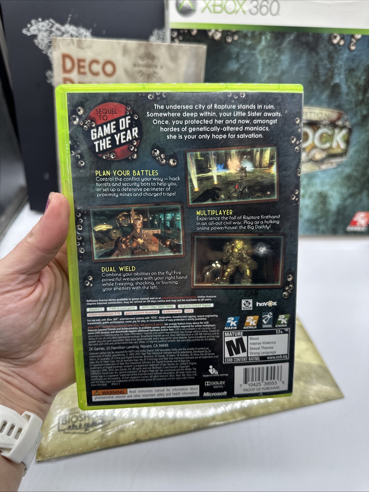 Bioshock 2 Special Edition Xbox 360 NIB Complete With Slipcover – Game Opened
