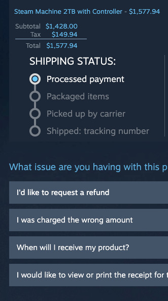 Presale Item: Steam Machine 2TB w/ Controller