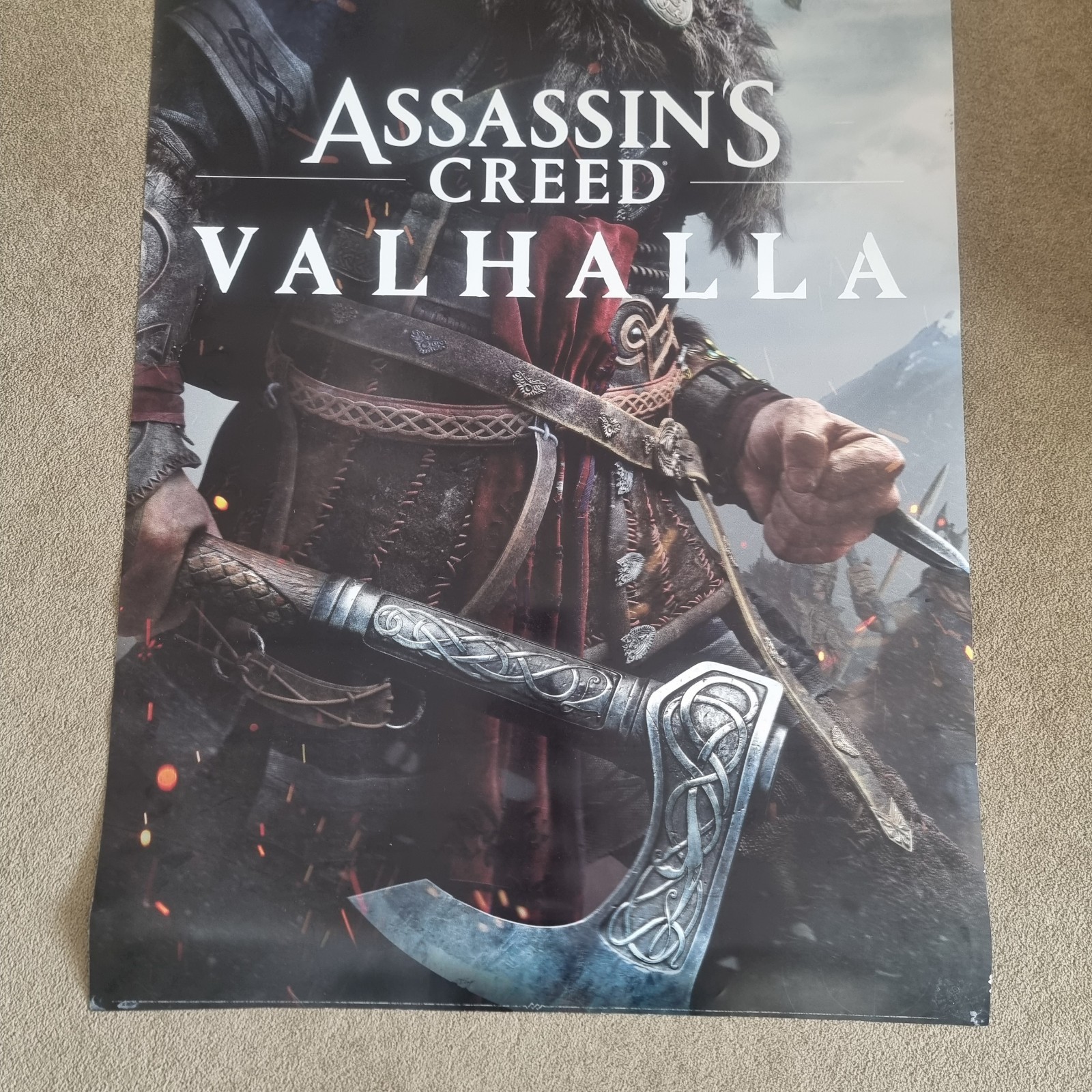 Assassins Creed Valhalla Promotional 150x80cm Poster Retail Collectors Window XL