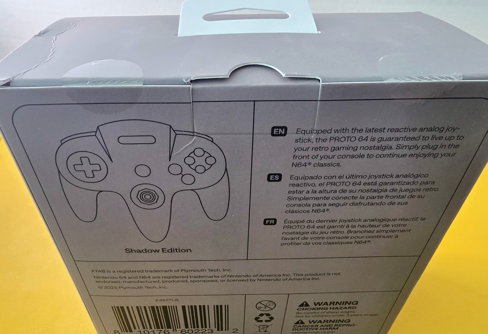 New Nintendo 64 High Quality Controller XYAB Proto64 Funtastic Smoke Black Grey