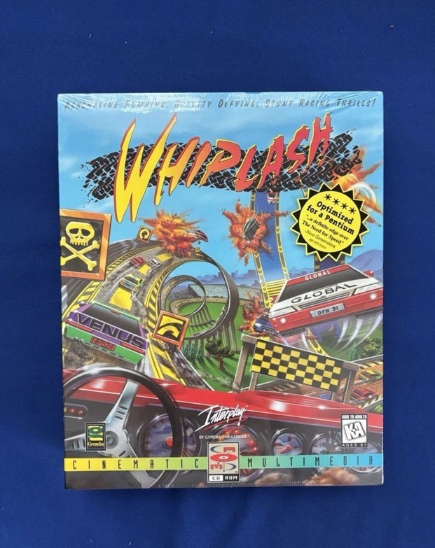 Whiplash PC 1996, Big Box – Brand New – Sealed – Free Shipping