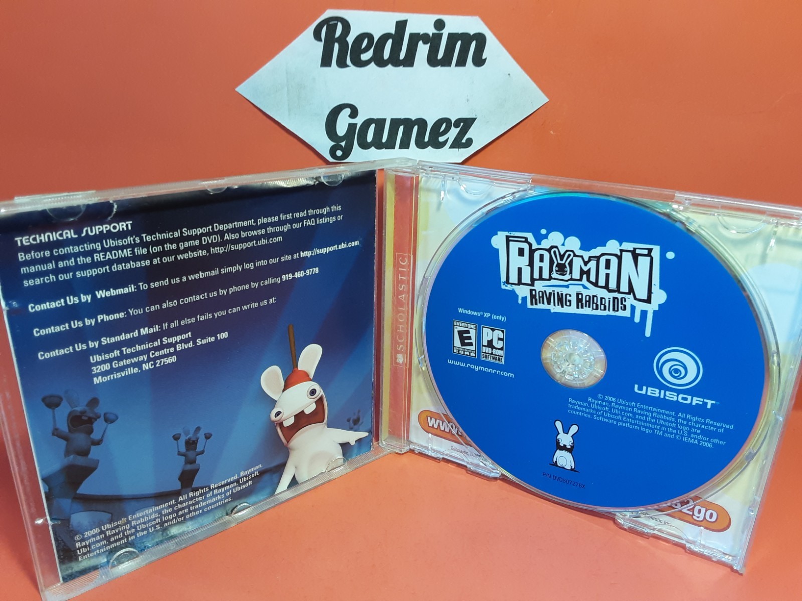 Rayman Raving Rabbids Windows PC CD-Rom Video Games Ubisoft