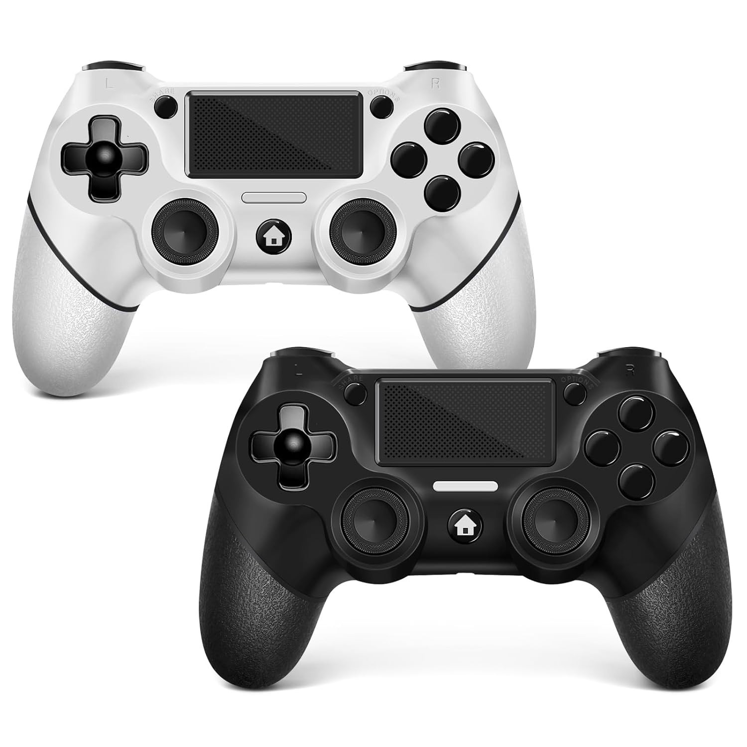 Two Pack PS4 Controllers – Ergonomic Wireless Design with USB-C Cable Included