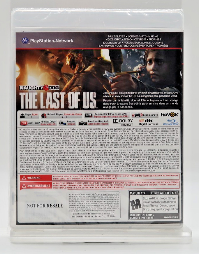 The Last of Us (Sony PlayStation 3, 2013) Brand New Sealed