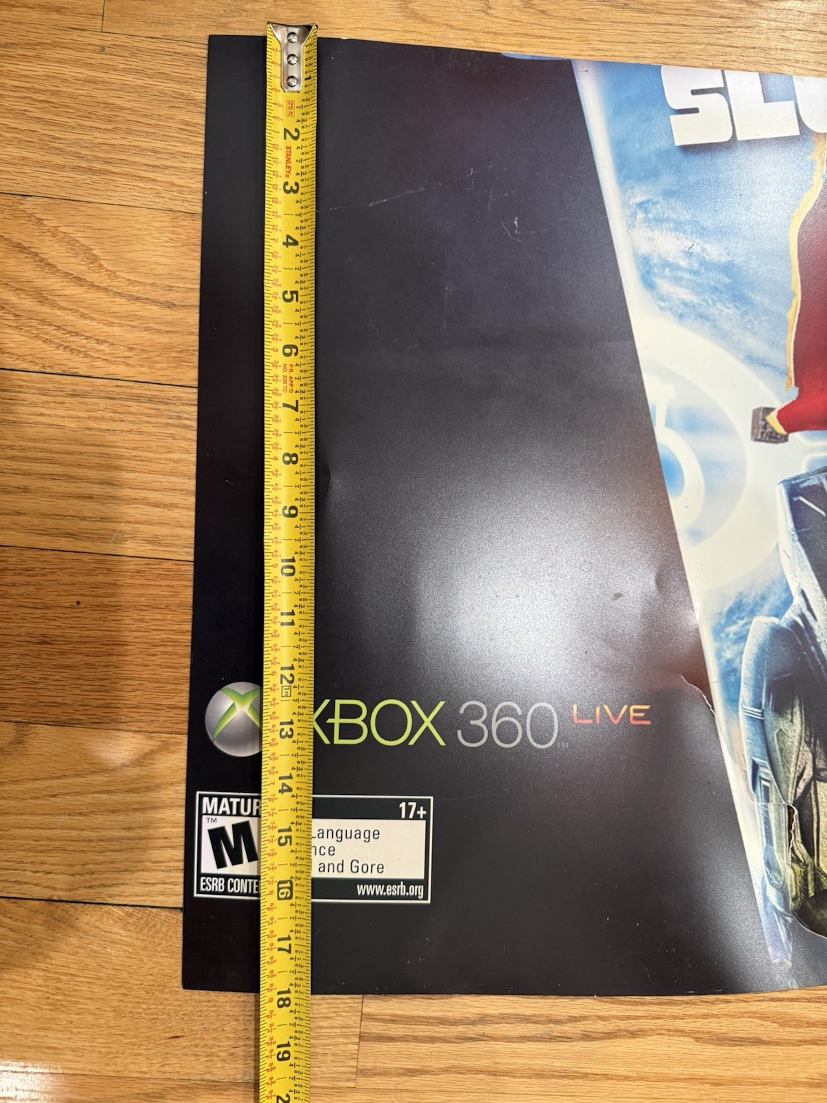 Halo 3 Slurpee Promo Xbox 360 112 Inches Vinyl Store Banner – See Pics Damage
