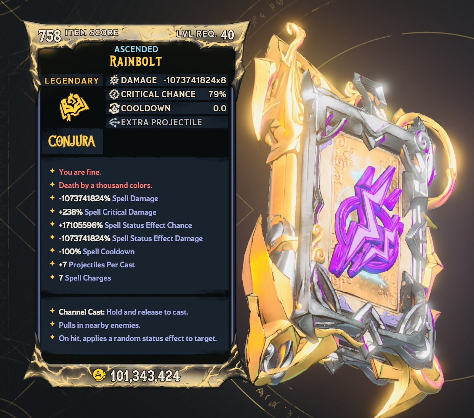 Tiny Tinas Wonderlands Level 40 Godmode 10 Modded Spells XBOX ONE X/S PS4 PS5 PC
