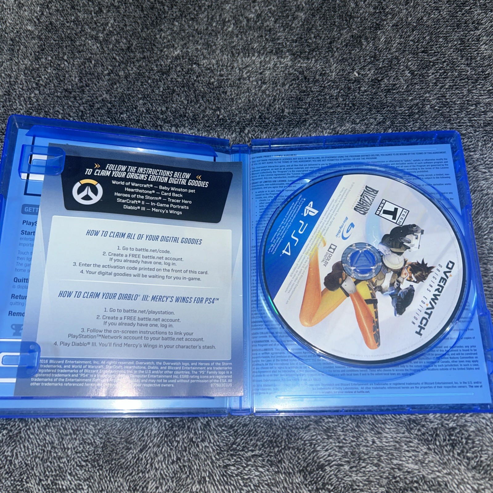 Widowmaker Insert Overwatch Origins Edition Sony PlayStation 4 2016