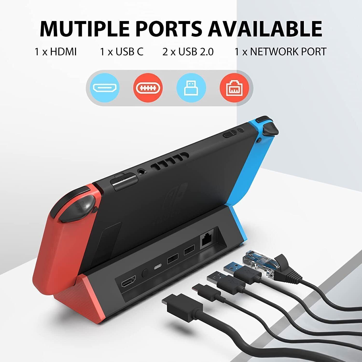 TV Base Cradle Adapter Holder For Nintendo Switch Dock HDMI Station Replacement