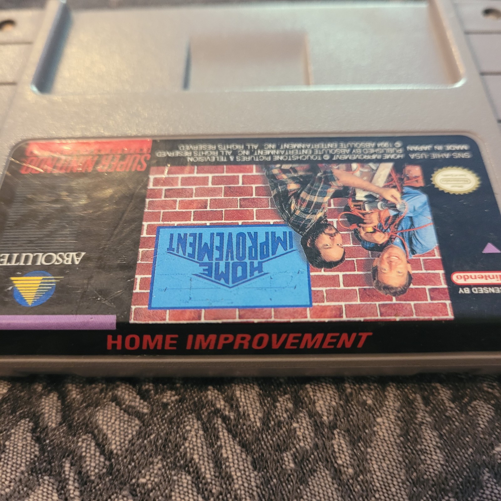 Home Improvement (Super Nintendo SNES, 1994) Authentic Game See Pics