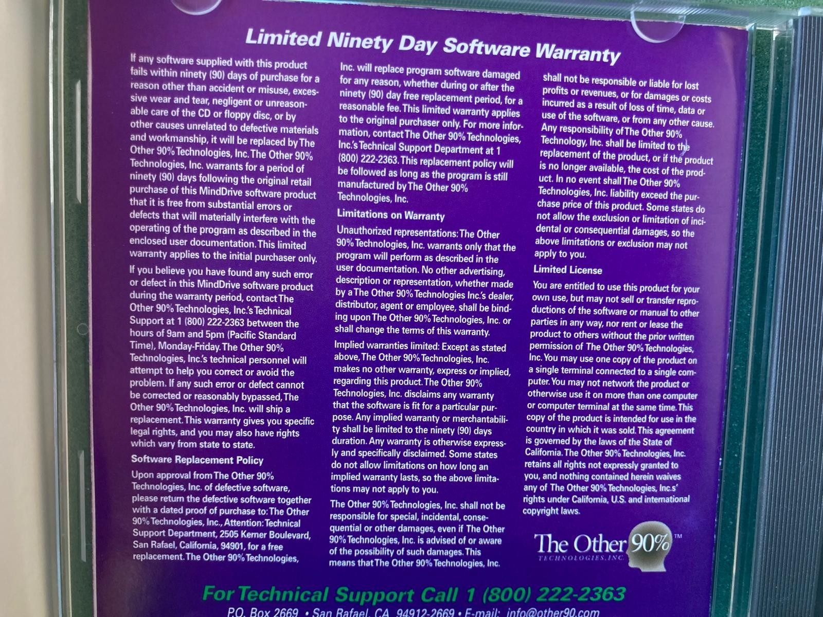 MindDrive -First computer product operated by Human thought -preowned -unit only