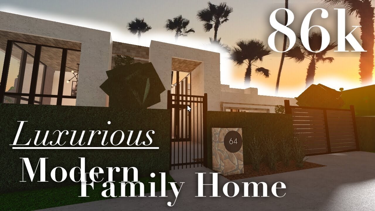 BLOXBURG LUXURIOUS MODERN FAMILY HOME!FAST AND DETAILED BUILDER FOR CHEAP PRICE