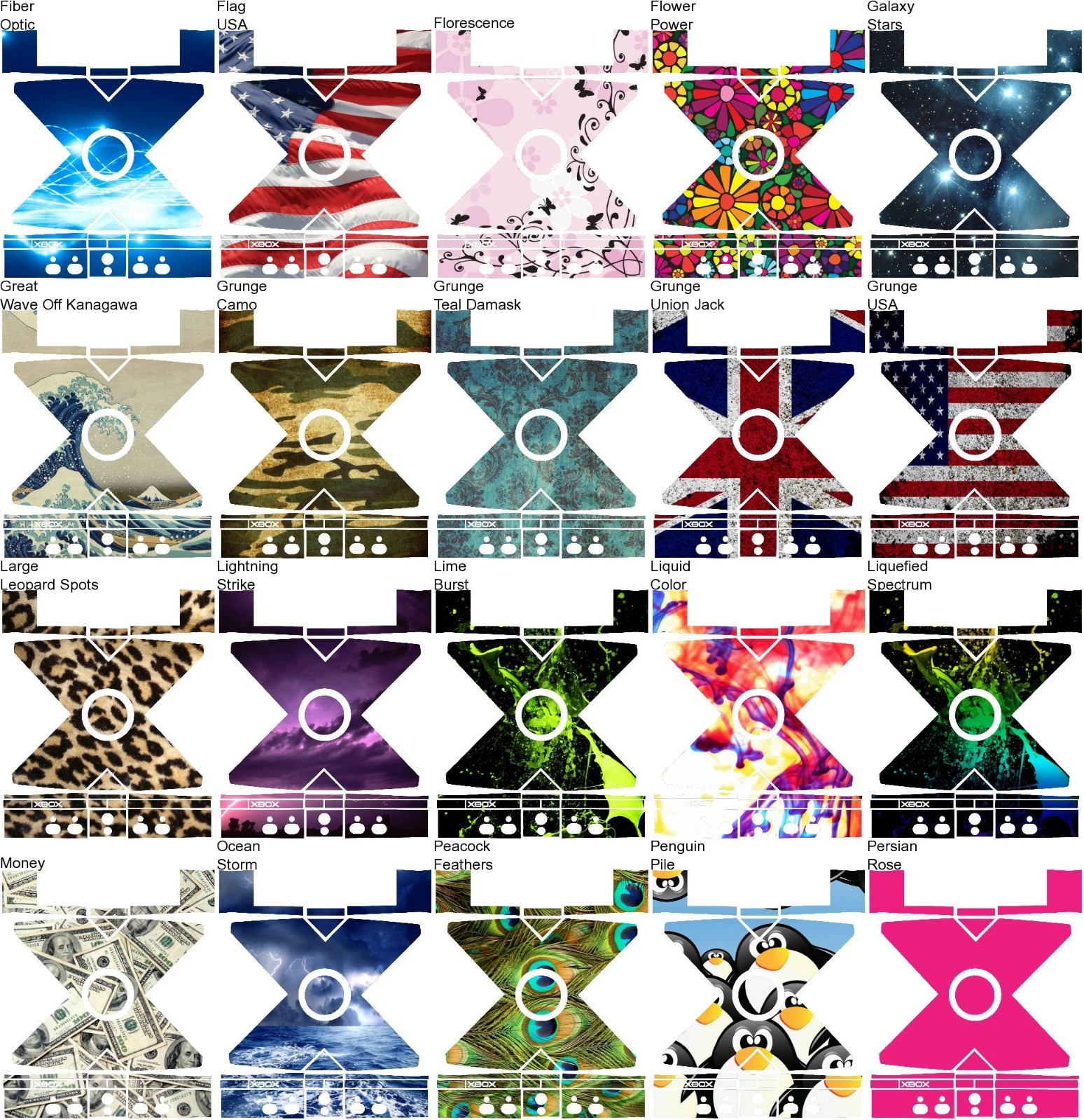 Any 1 Vinyl Decal/Skin Design for Original Xbox Console – Free US Shipping!