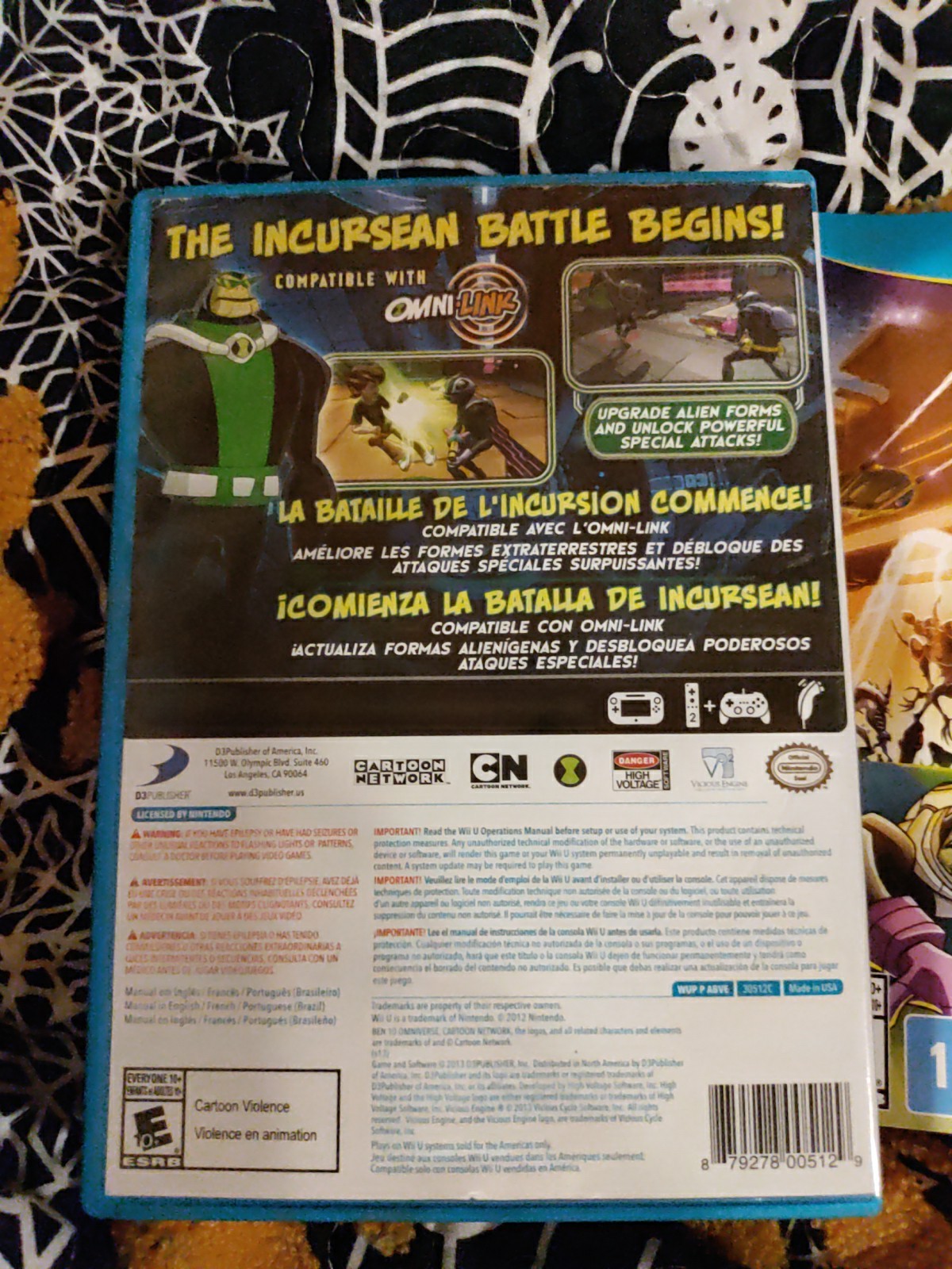 Ben 10: Omniverse 2 (Nintendo Wii U, 2013) ⭐NO GAME⭐ REPLACEMENT CASE & INSERT