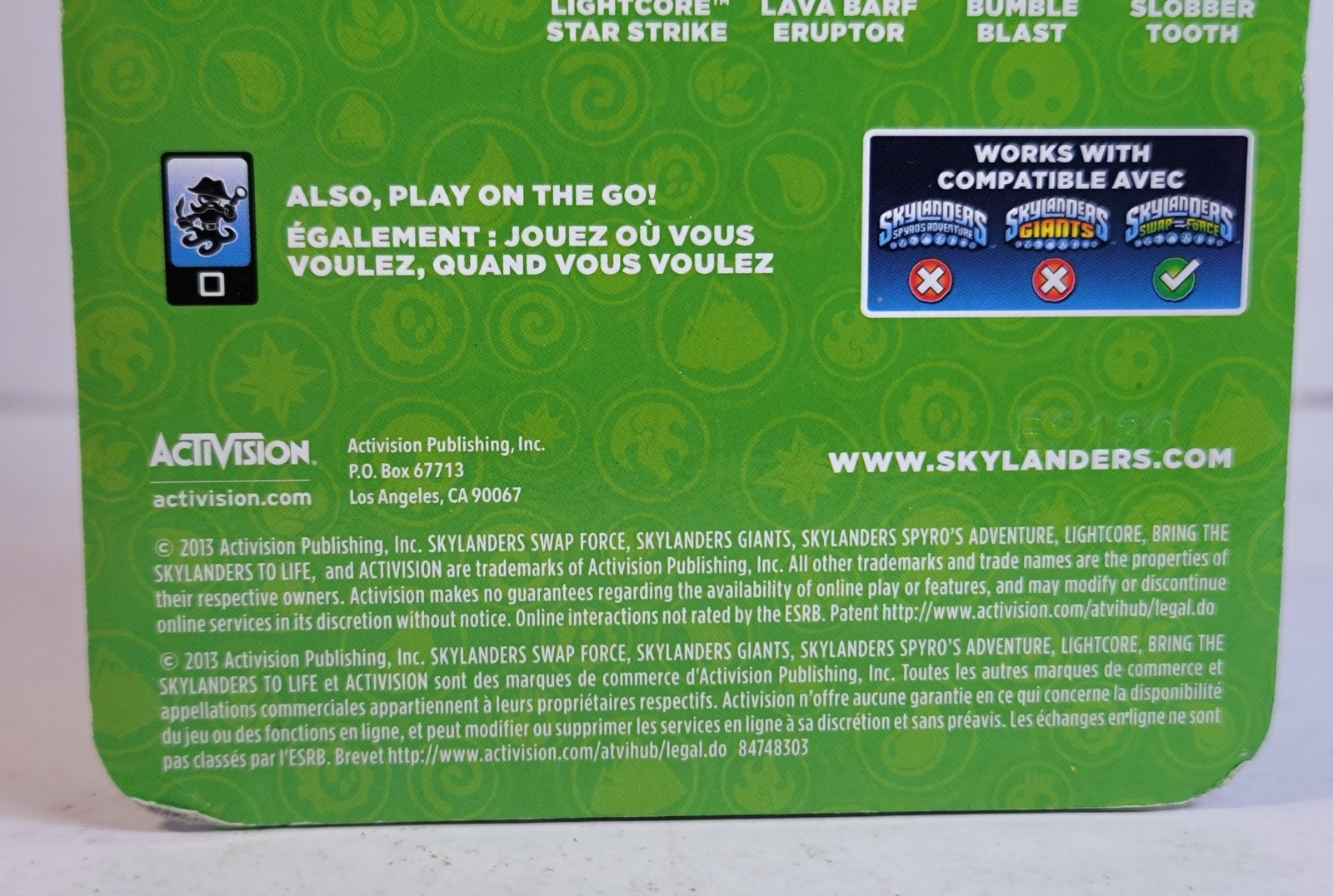 SKYLANDERS SWAP FORCE: ROLLER BRAWL Character Figure Pack UNOPENED Wii XBox PS3