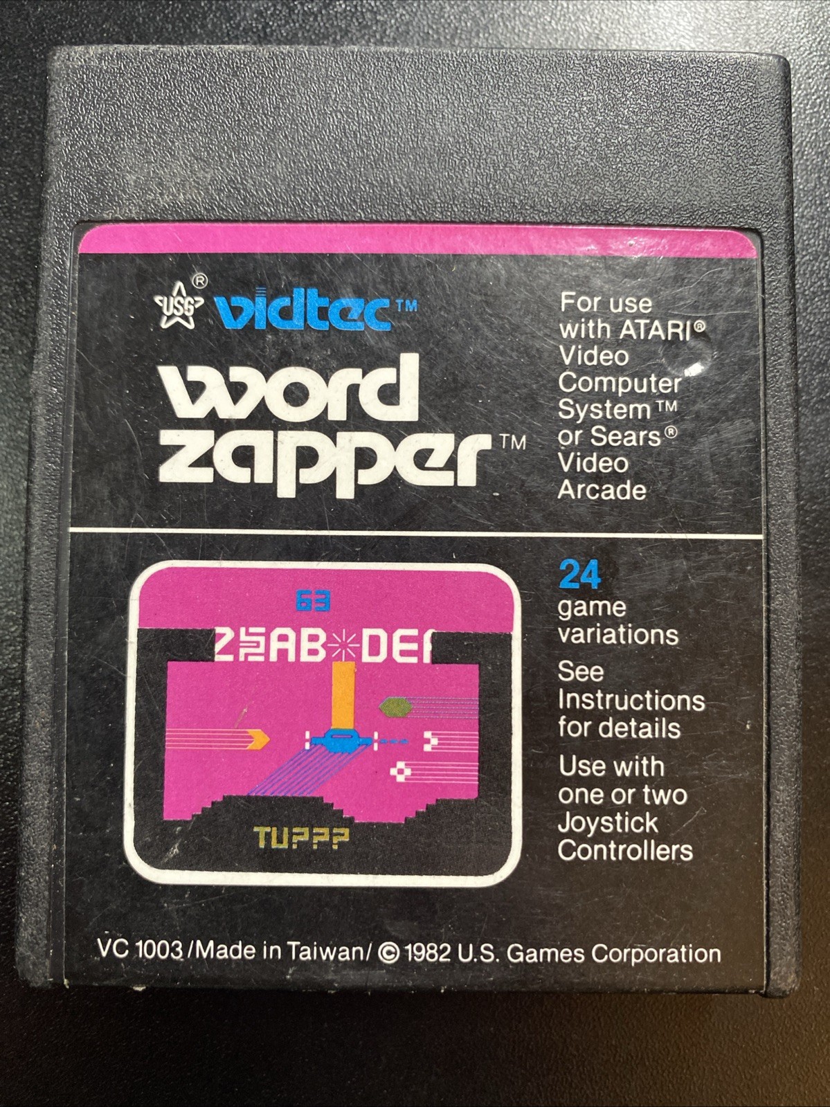 Word Zapper ( Atari 2600, 1982) Cart Only
