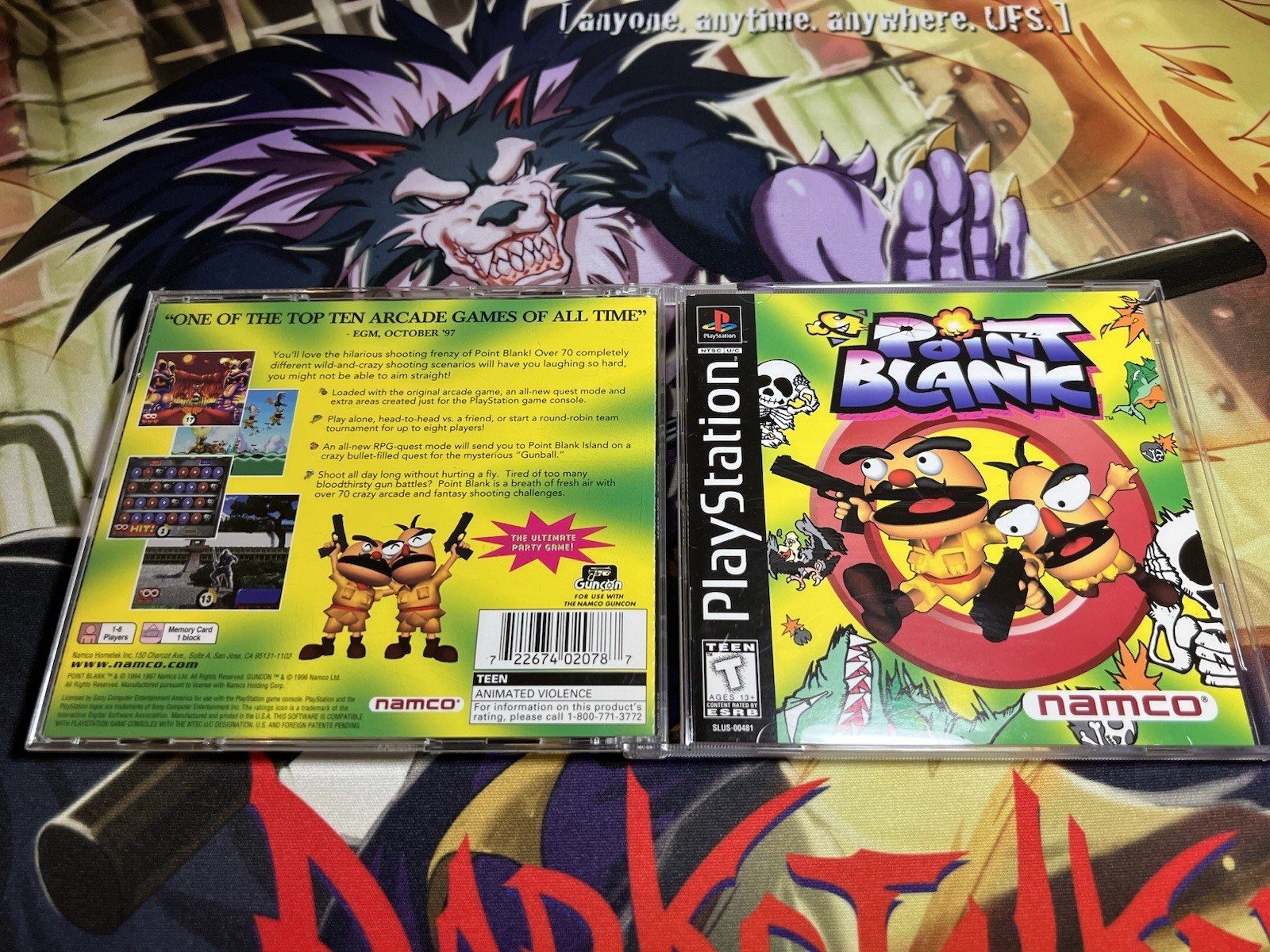 Point Blank Collection 1 2 3 & DS (Sony PlayStation 1) CIB Complete Time Crisis