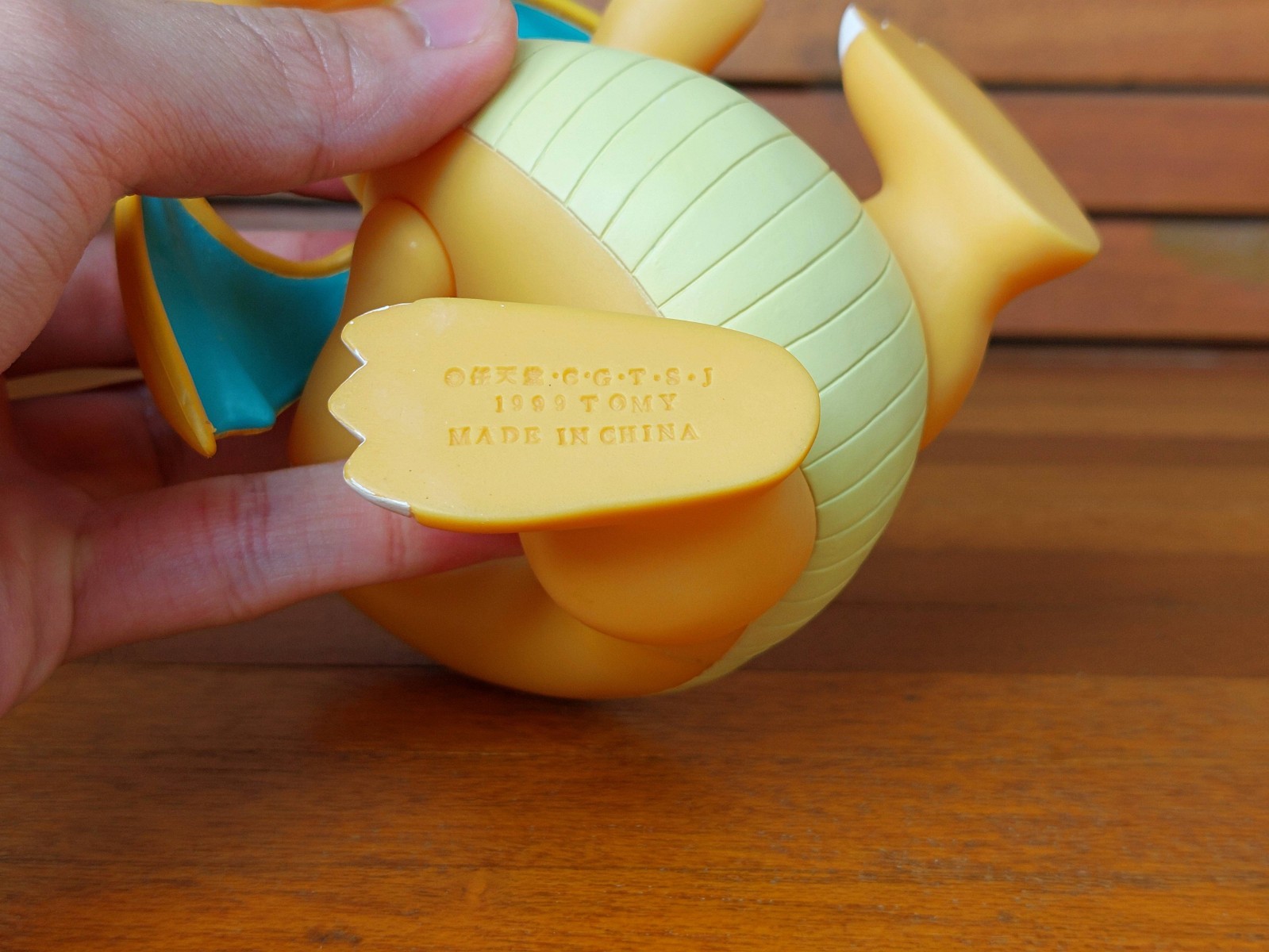 Dragonite Kairyu Pokemon Soft Vinyl DX Deluxe Figure Collection Tomy 1999 5.2in