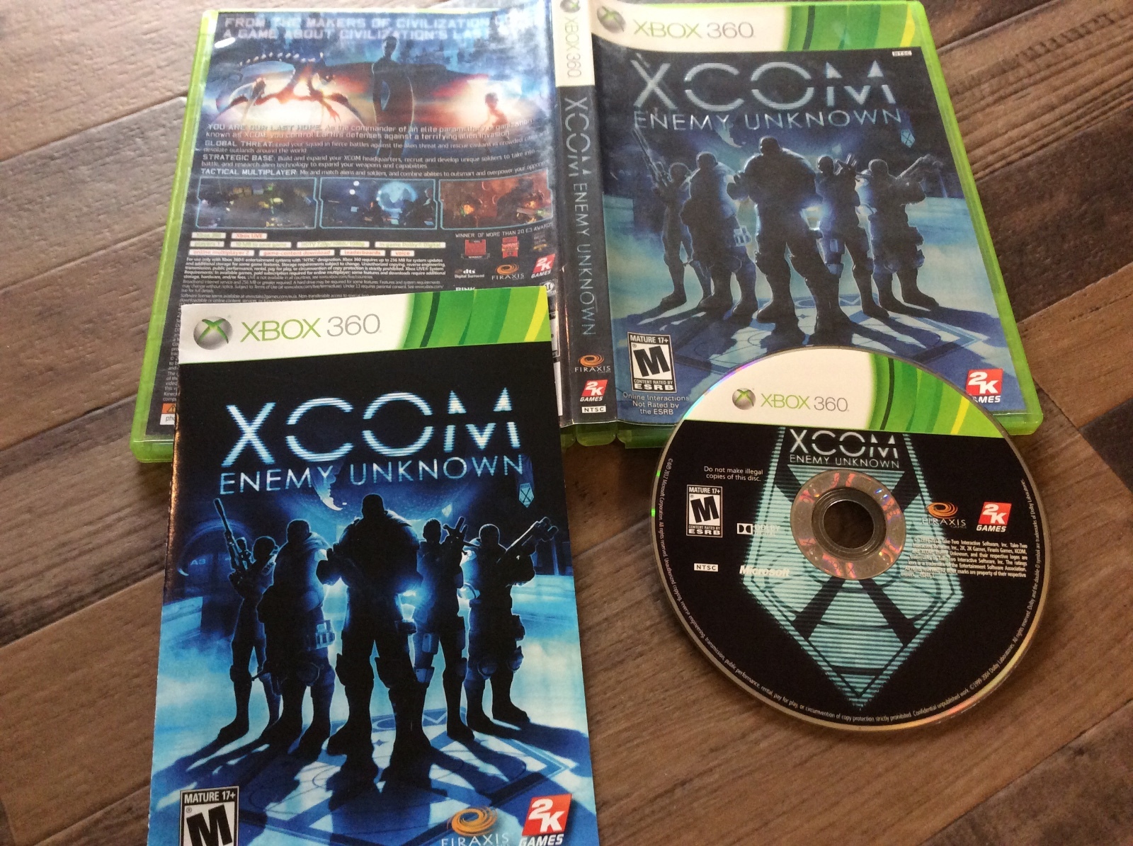 XCOM: Enemy Unknown (Microsoft Xbox 360, 2012) Used Free US Shipping