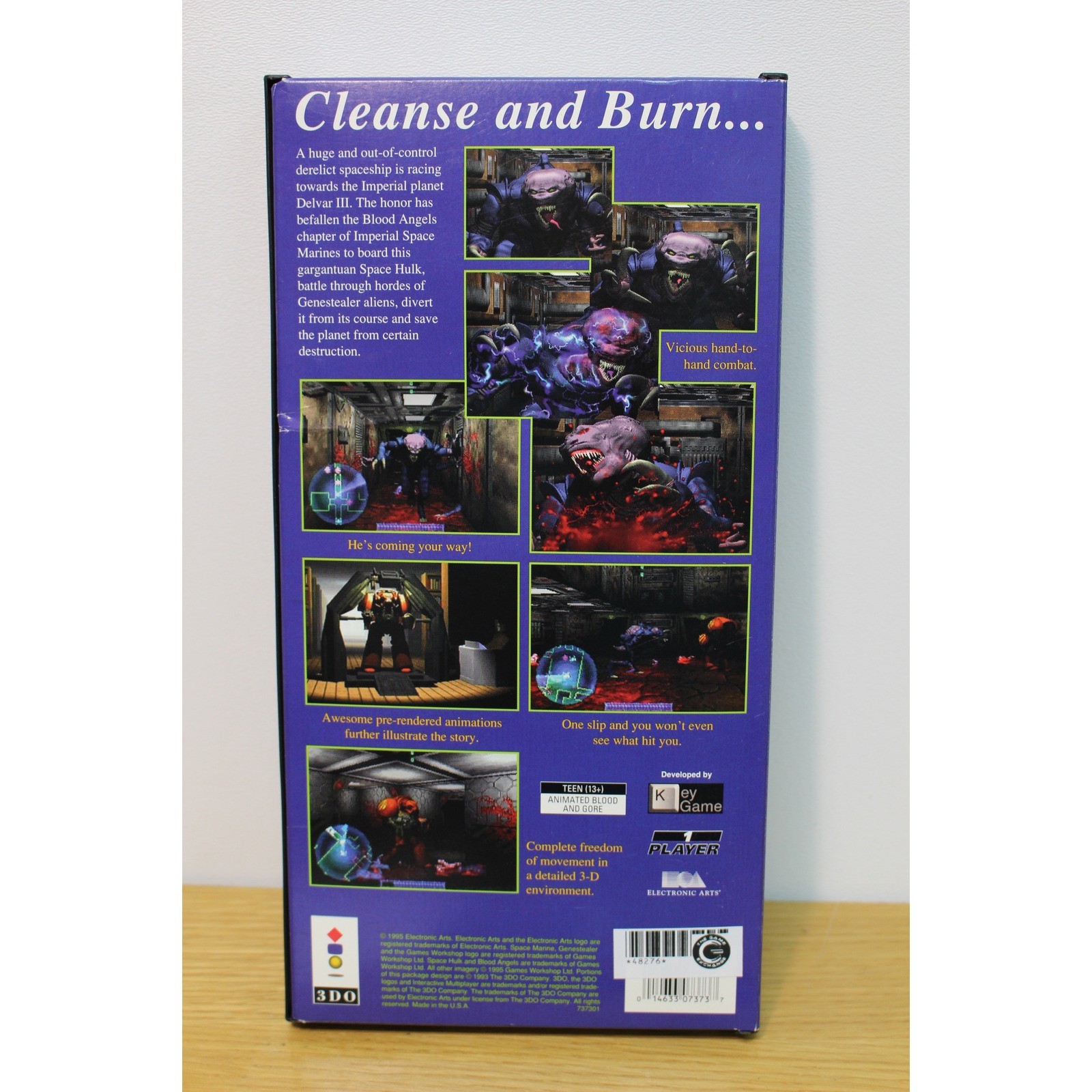 Space Hulk Vengeance of the Blood Angels 3DO Long Box Complete Warhammer 40K