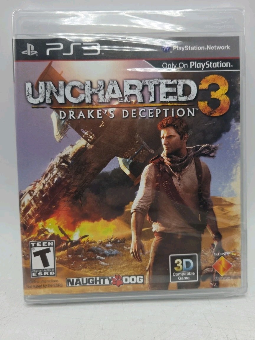 Uncharted 3 Drake’s Deception PS3 Brand New Factory Sealed