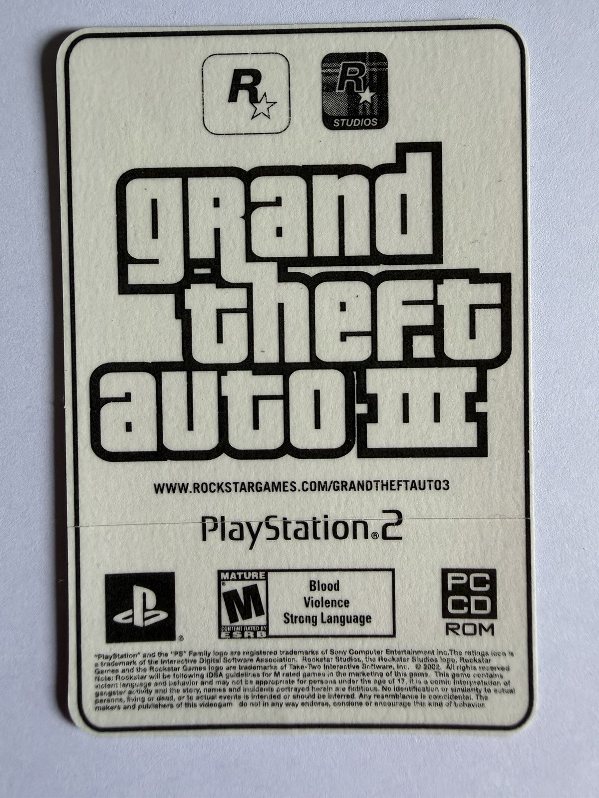 Grand Theft Auto Rockstar GAMES Promo Sticker GTA Love Media