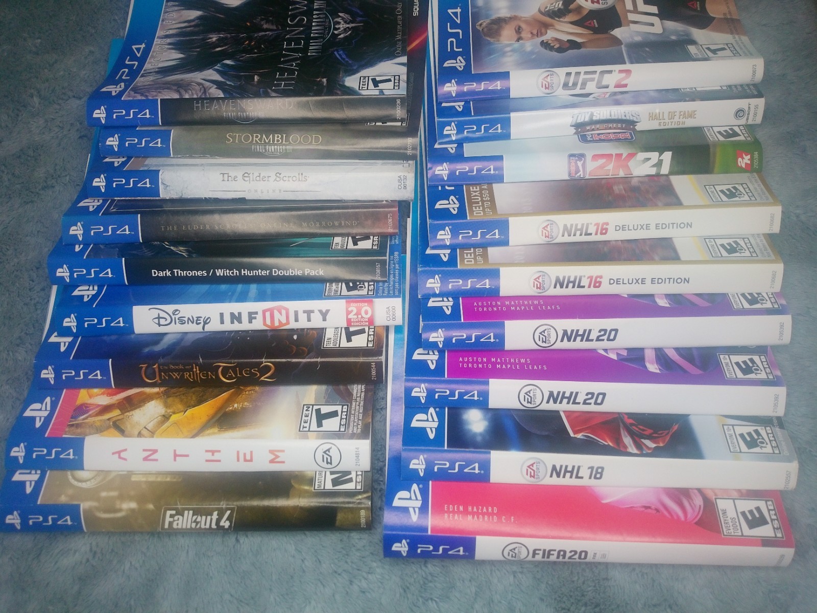 Lot of 95 Xbox one (77 arts) and PS4 (18 arts) Cover Art Inserts -Free Shipping!
