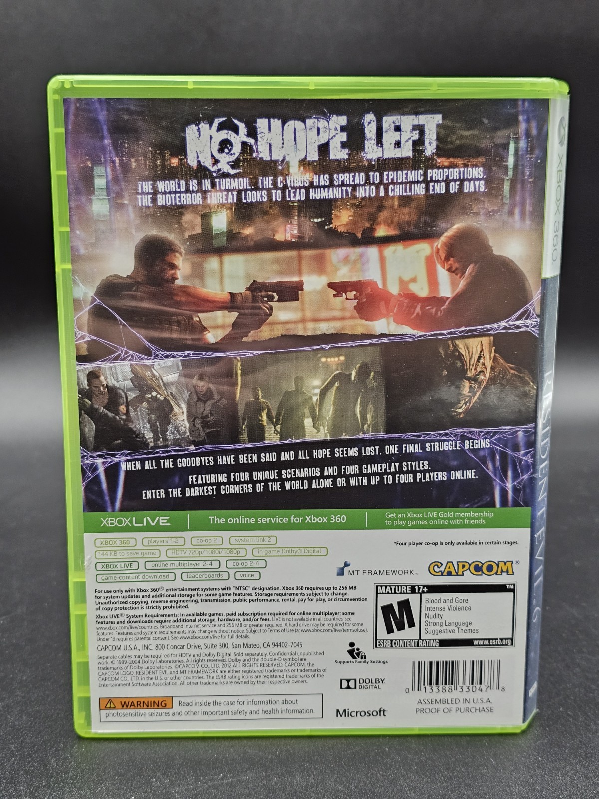 Resident Evil 6 (Microsoft Xbox 360, 2012) Complete CIB – Tested