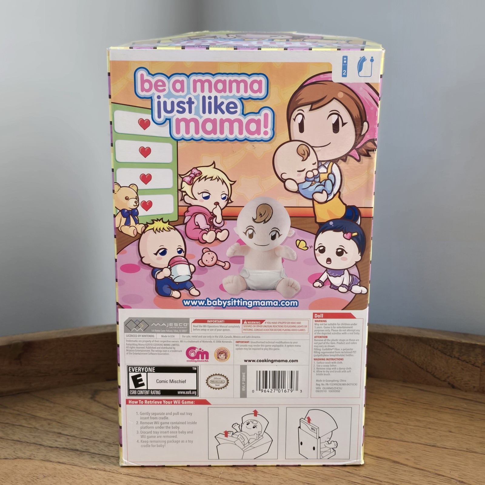 Babysitting Mama Game with Plush Interactive Baby Nintendo Wii NEW WITH BOX 👀