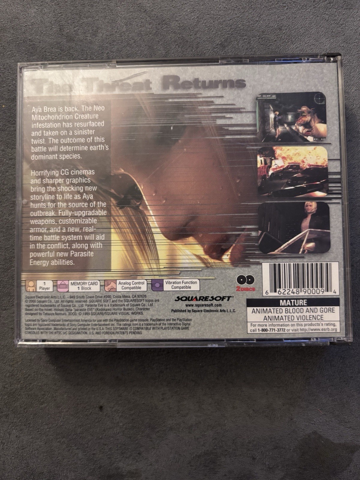 Black Label Parasite Eve II PS1 CIB