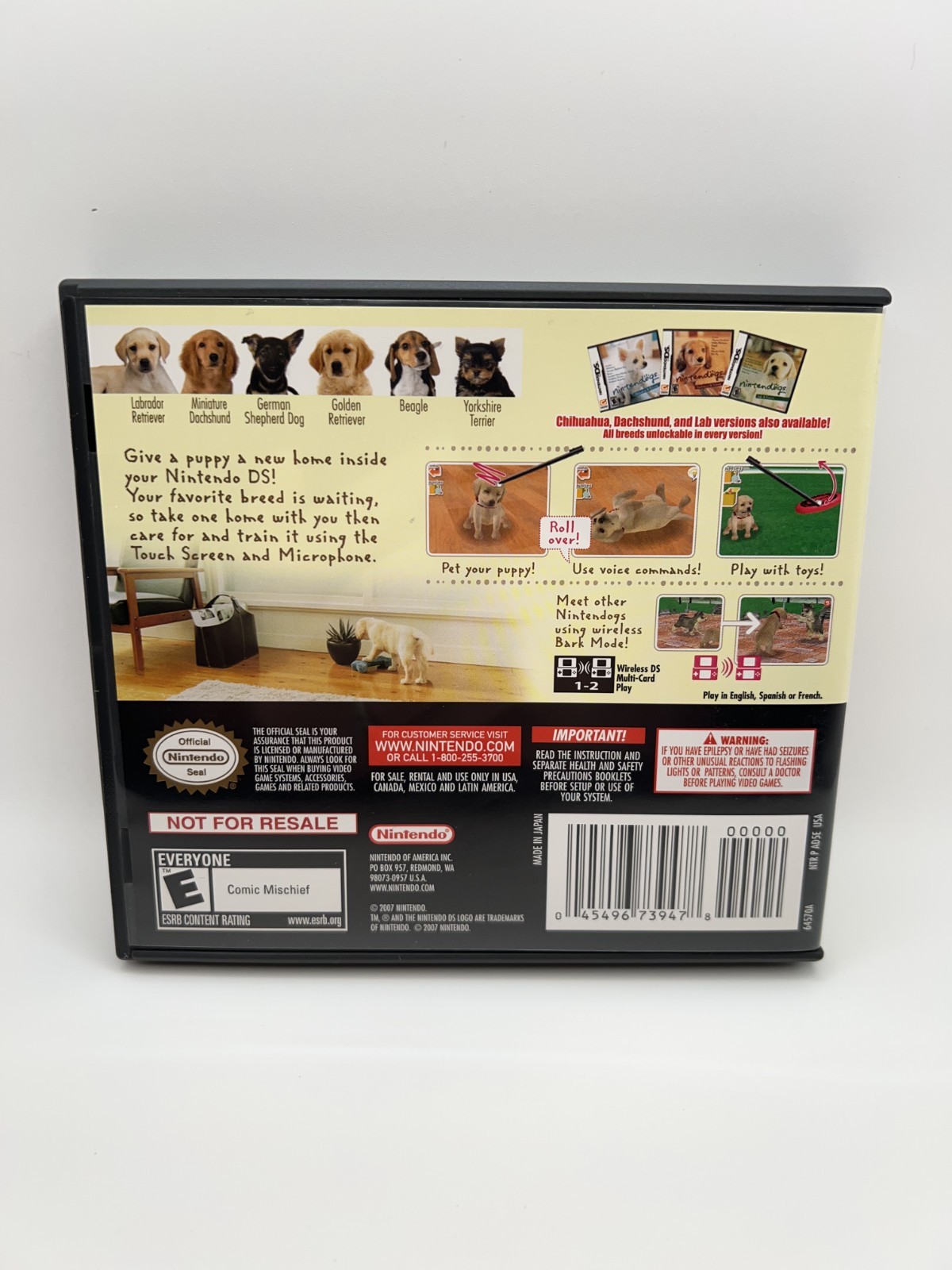 Nintendogs Best Friends (Nintendo DS) Authentic CIB All Inserts Tested & Working