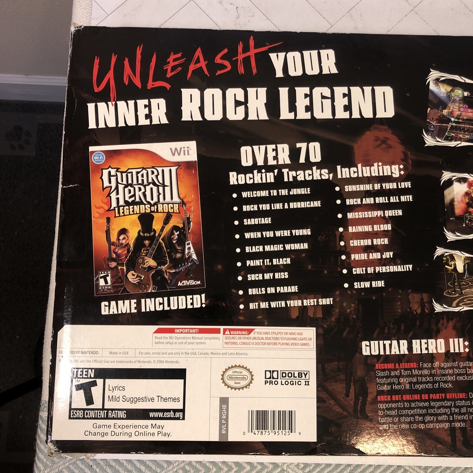 Guitar Hero 3: Legends of Rock Wii Bundle BRAND NEW & UNOPENED