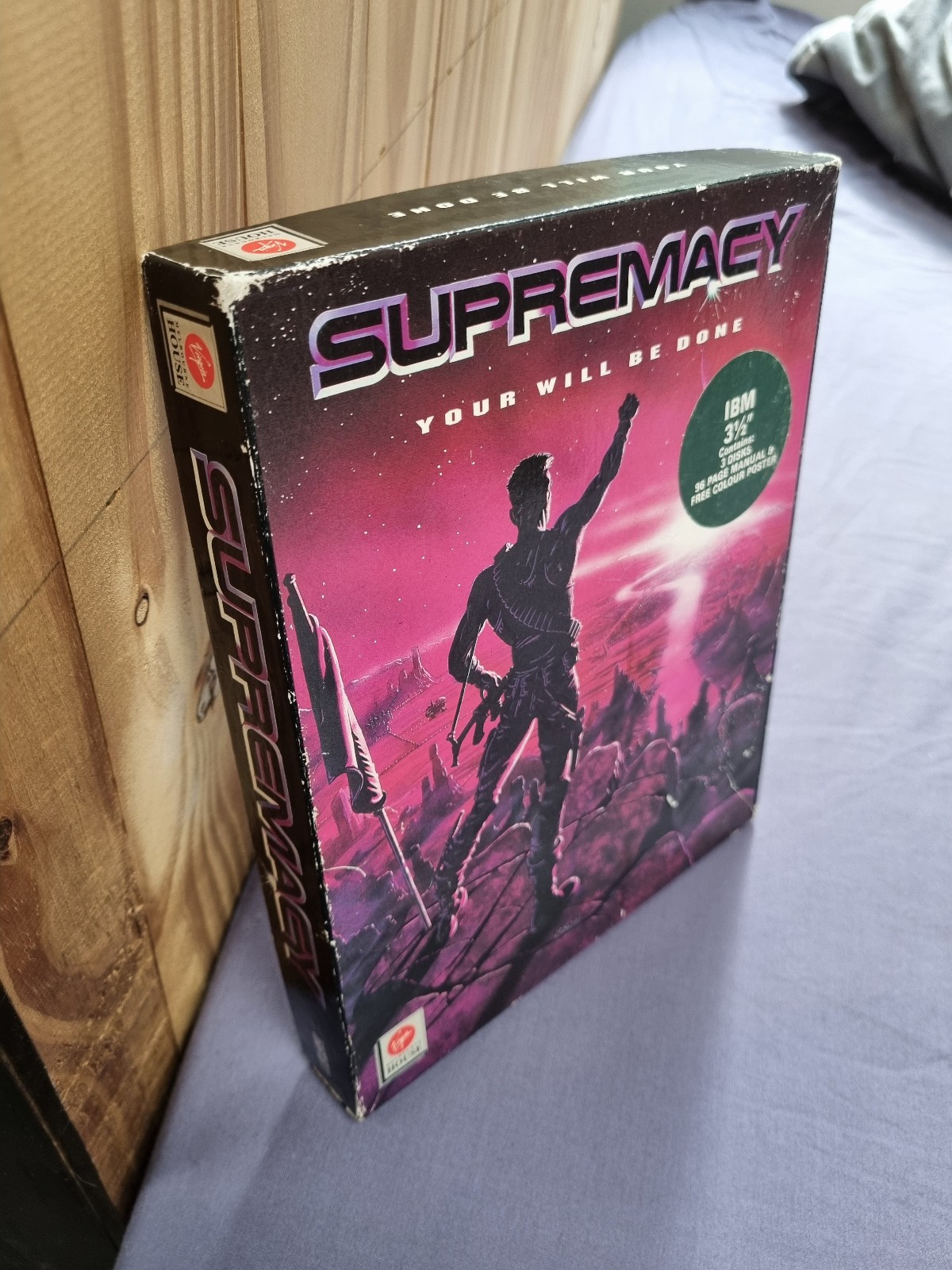 Supremacy: Your Will Be Done PC DOS Big Box 3.5″ CIB Poster Virgin Overlord