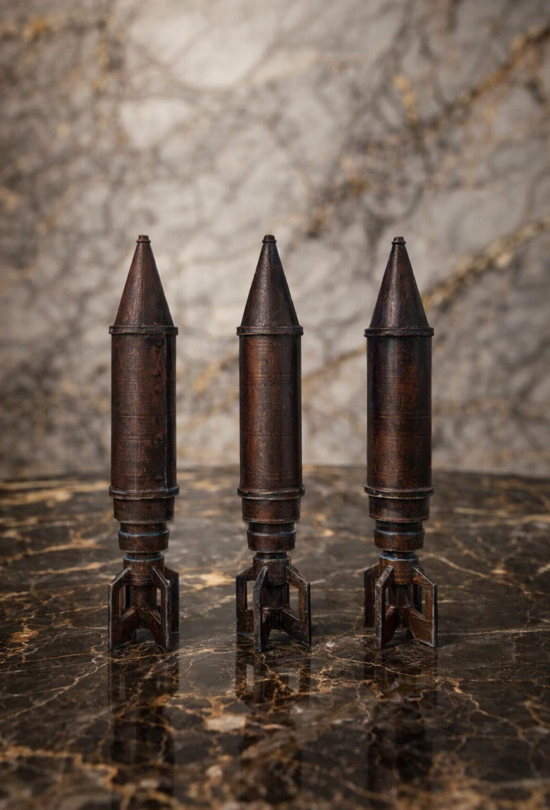 RUST ROCKET Prop Figure Hand Painted Life Size 1:1 cosplay plastic