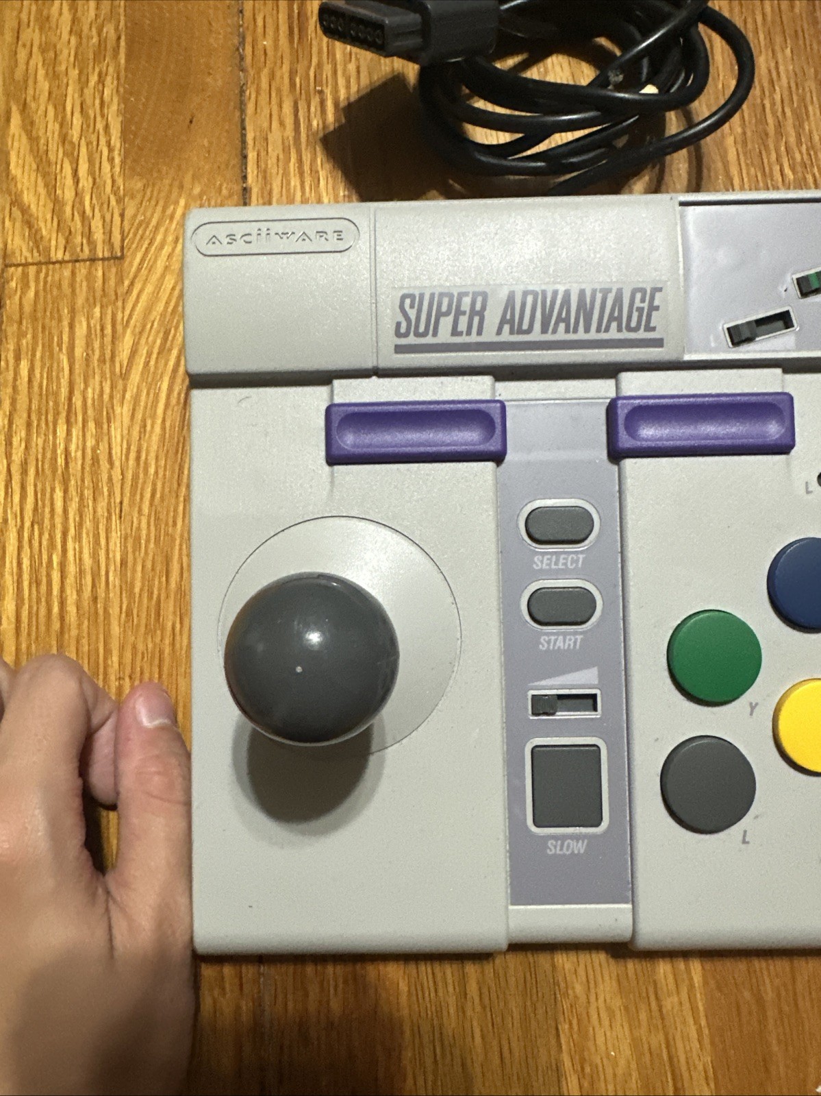 AsciiWare Super Advantage Joystick Controller -Super Nintendo SNES-Model No 4910