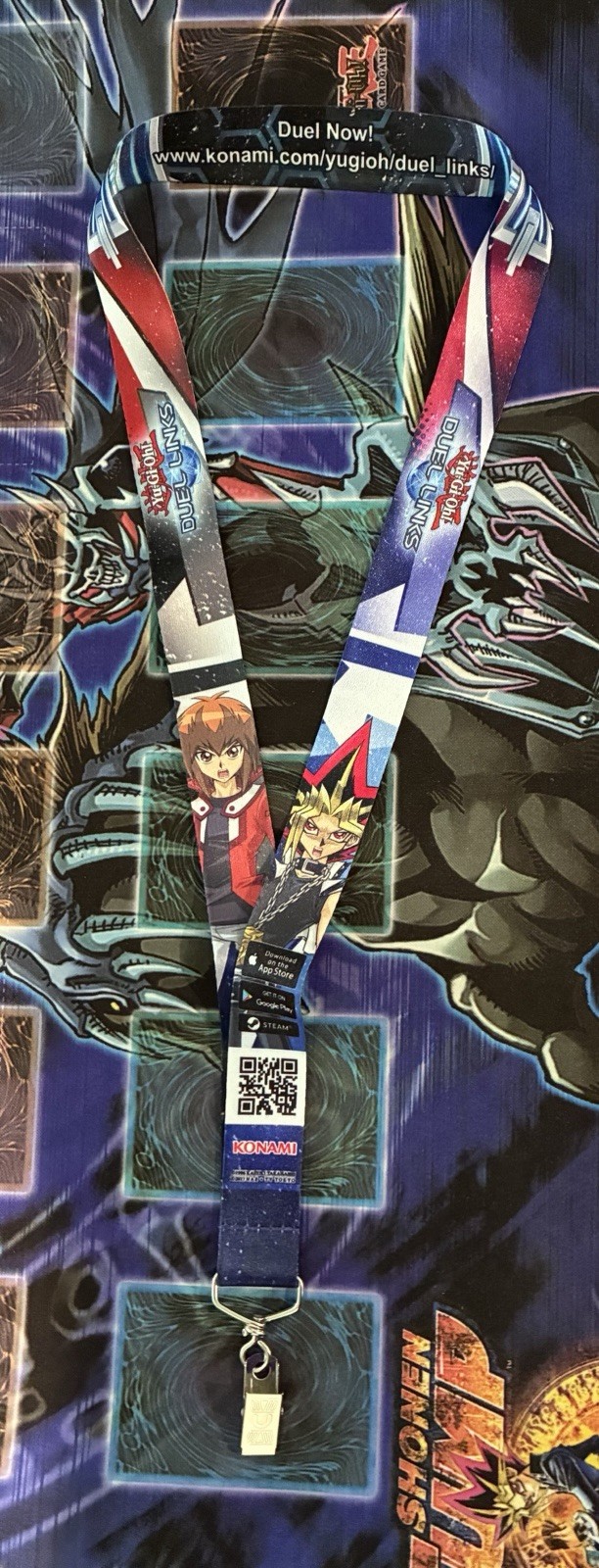 Konami Yu-Gi-Oh! Duel Links Printed Lanyard – Yugi Muto & Jaden Yuki