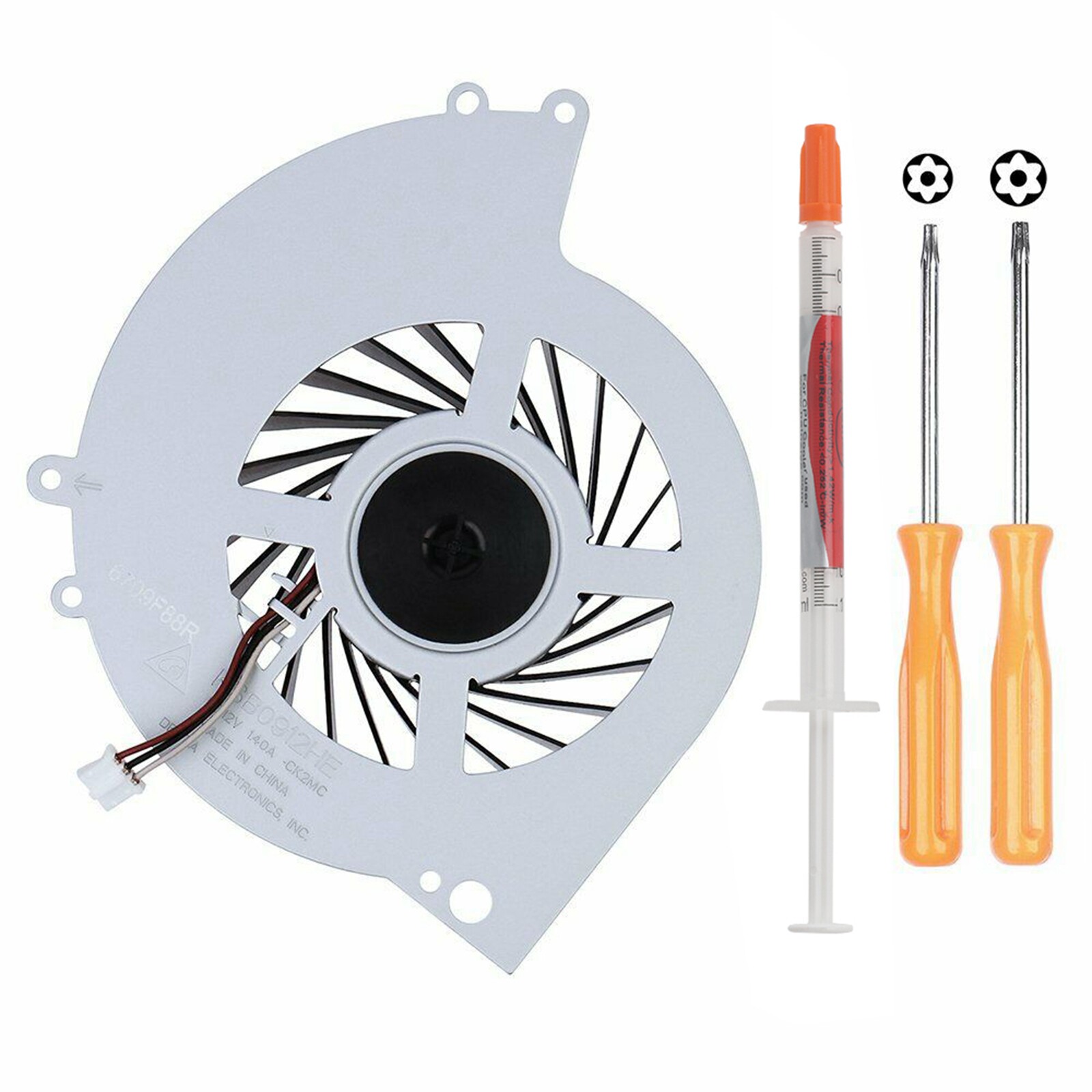 For PS4 Internal Cooling Fan Replacement CUH-12XX CUH-1200 1215A Series w/tools