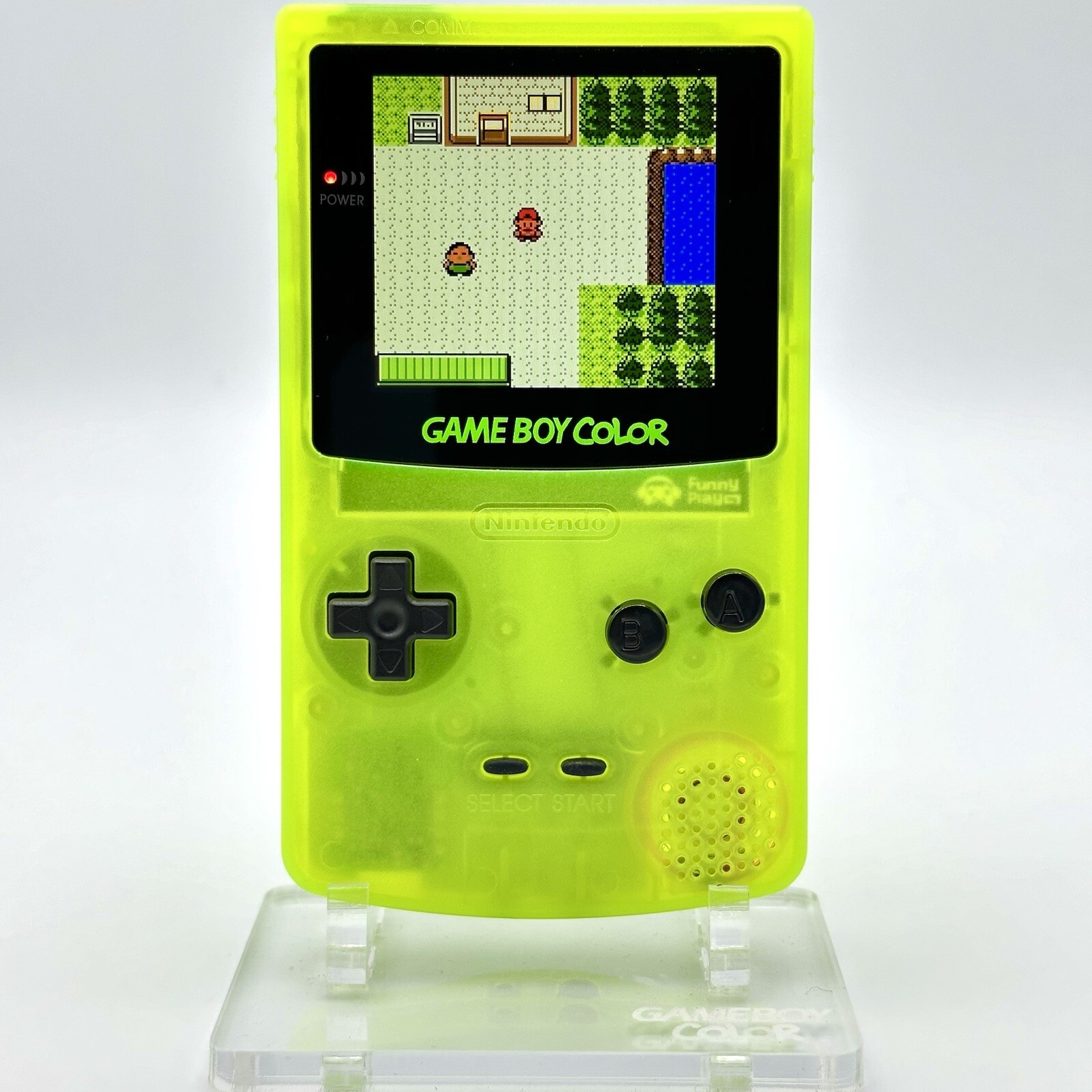 Nintendo Game Boy Color GBC IPS Q5 Laminated Backlight Backlit Mod Extreme Green