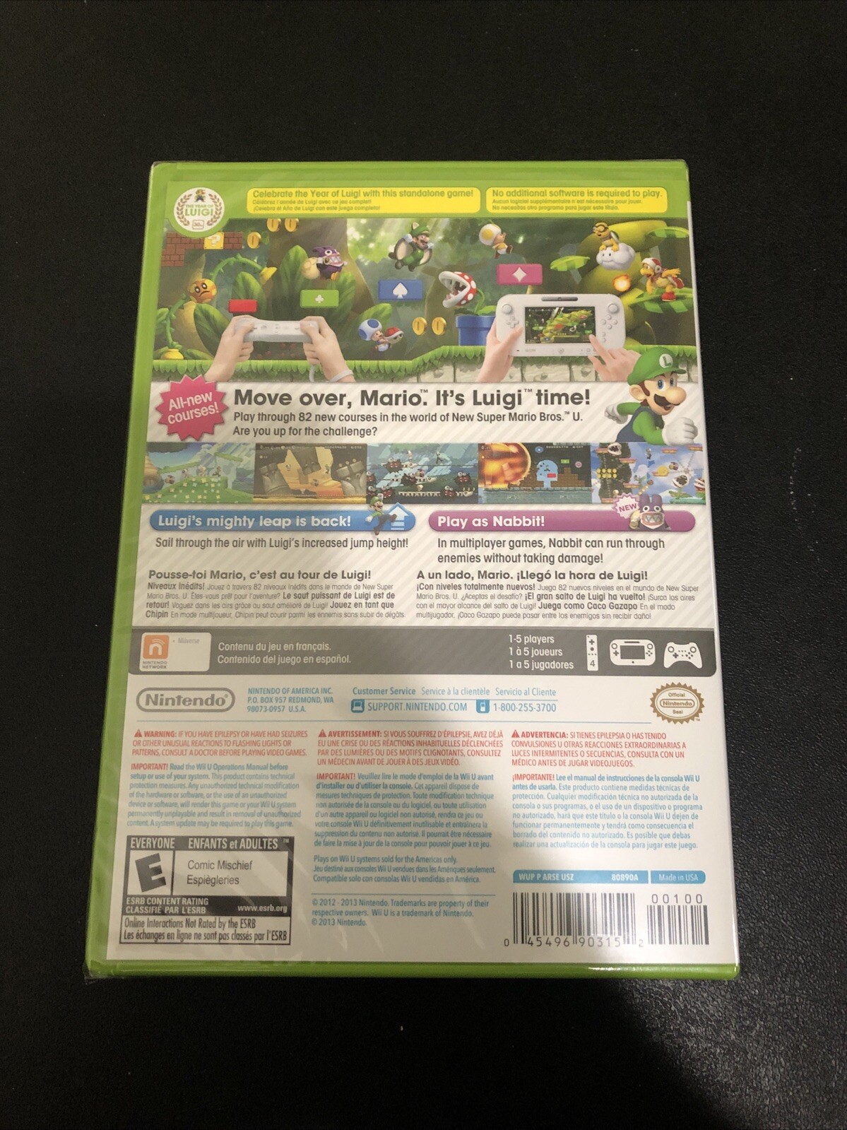 BRAND NEW Super Luigi U WiiU Wii U SEALED Nintendo
