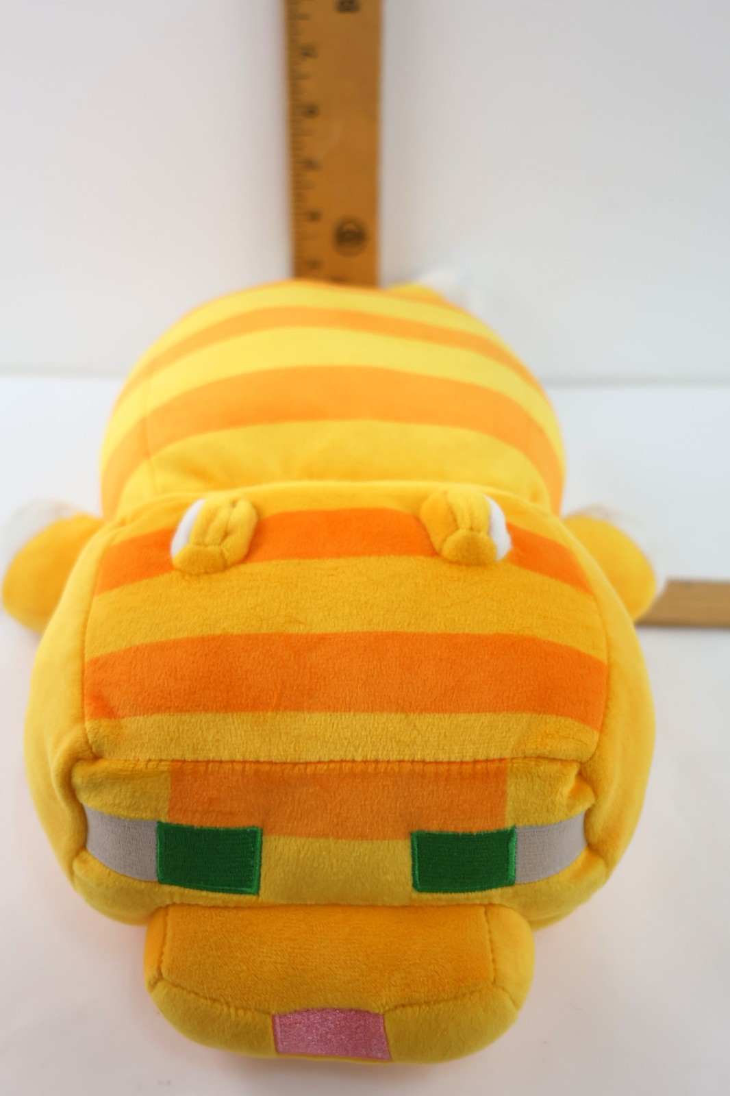 Mattel Minecraft Orange Tabby Cat Plush Hand Washable Mojang Toy