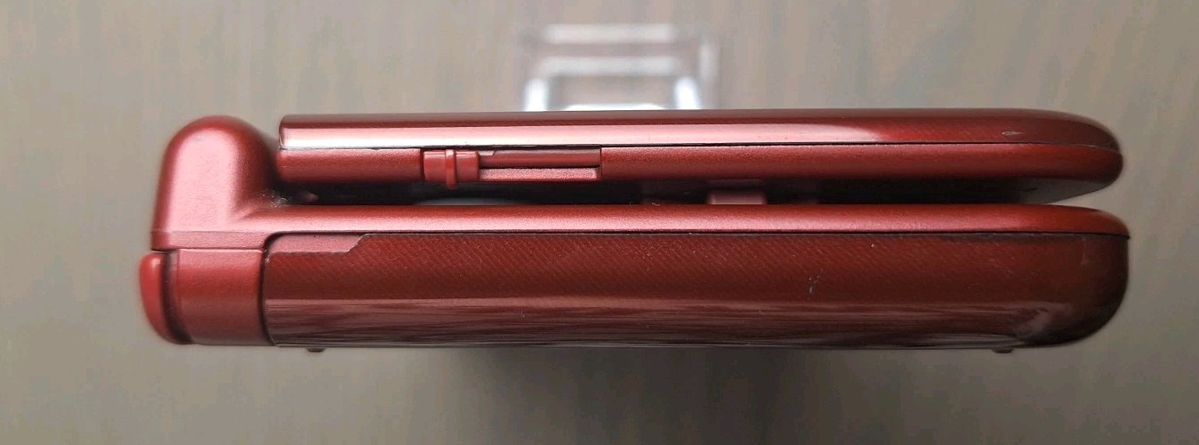 New Nintendo 3DS XL Metallic Red Charger + 32GB SD Card | Region Free BOTTOM IPS