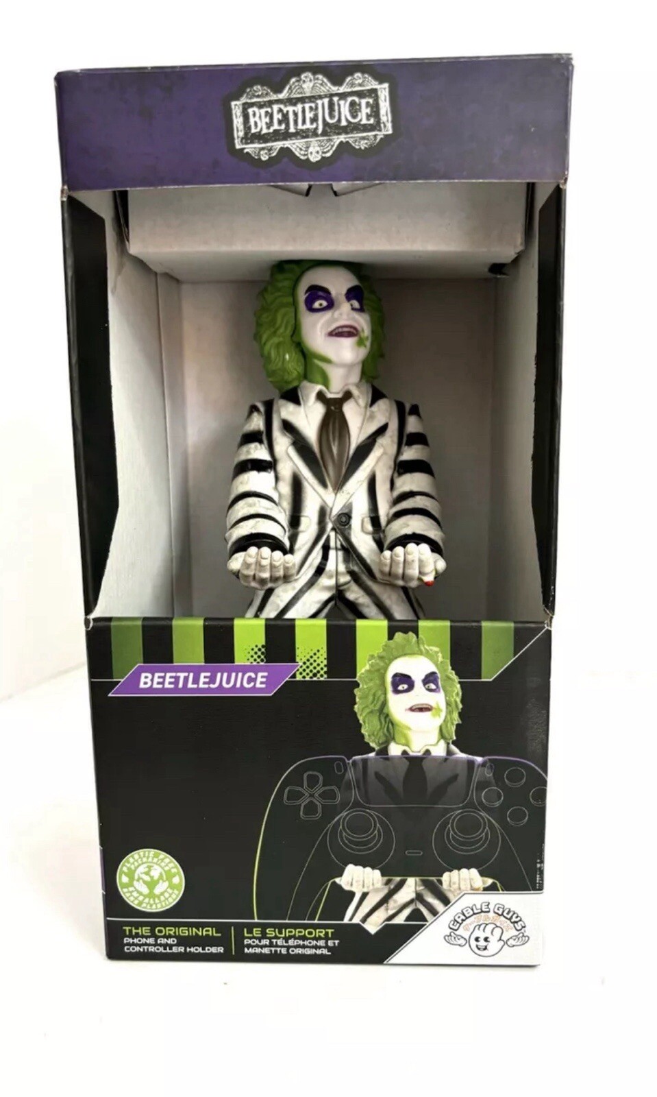 Beetlejuice Cable Guys Controller Phone Holder Stand & Shirt BUNDLE New Gaming