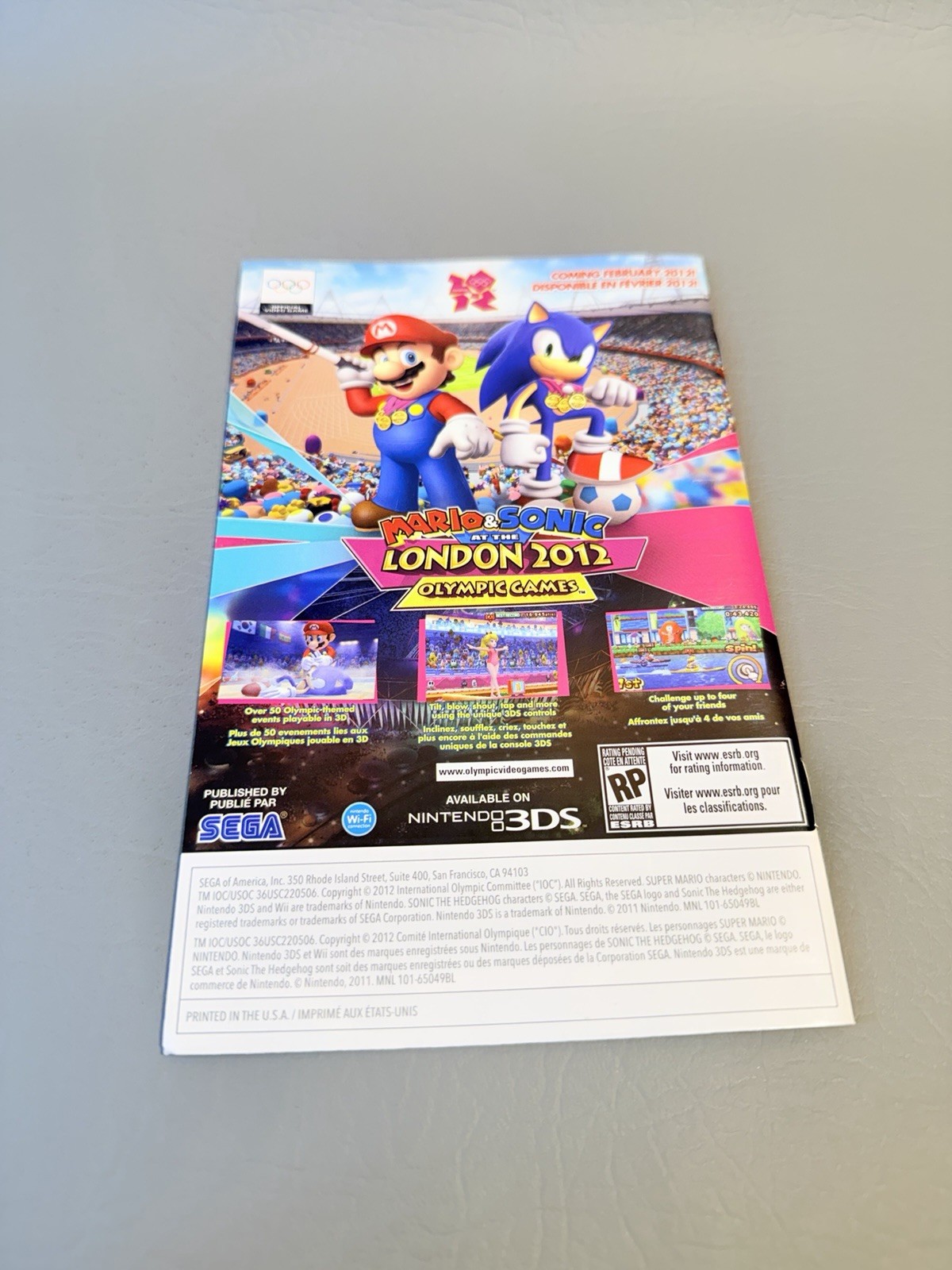Mario & Sonic at the London 2012 Olympic Games – Wii – CIB – Tested